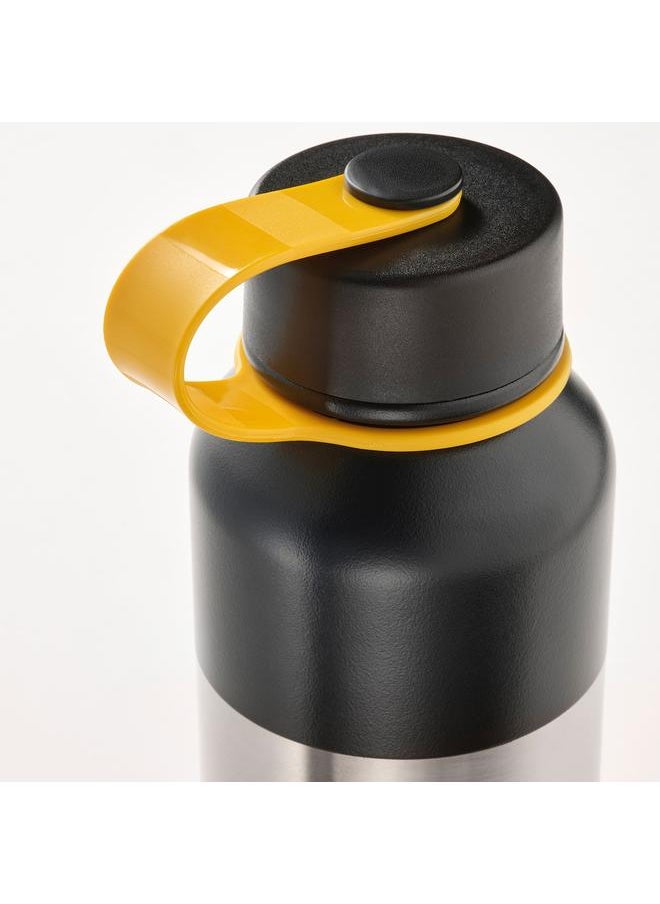 Insulated flask, stainless steel/black, 0.5 l