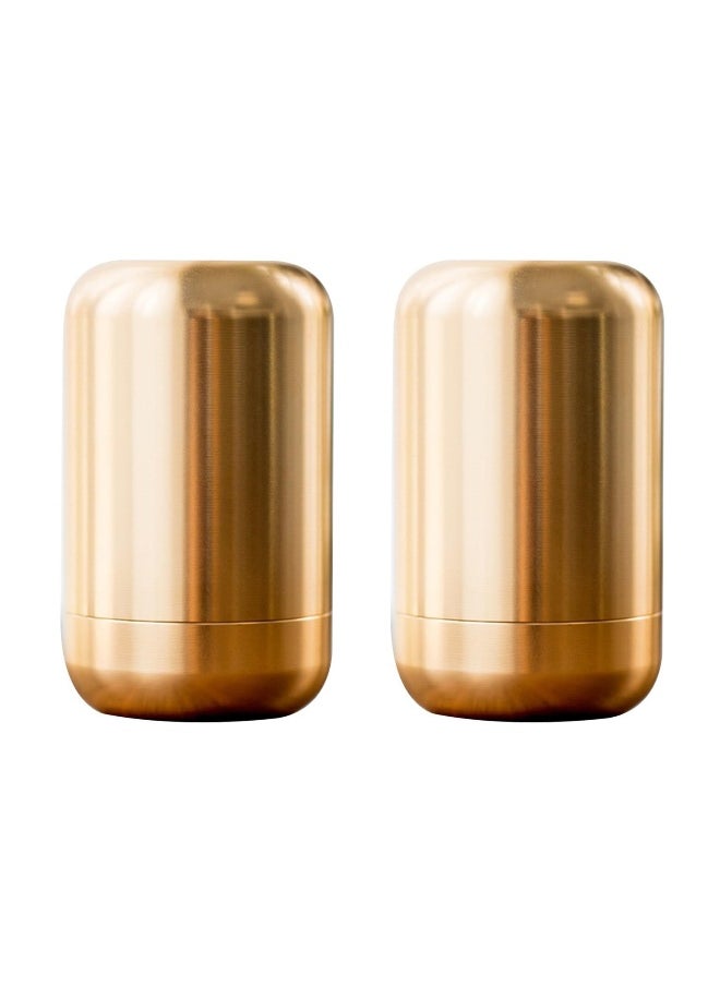 2 pcs Tea Canister, Travel Portable Sugar Tea Storage Jar,  Food Storage Container, Airtight Empty Tins Kitchen Condiment Container,for Kitchen Sugar Coffee
