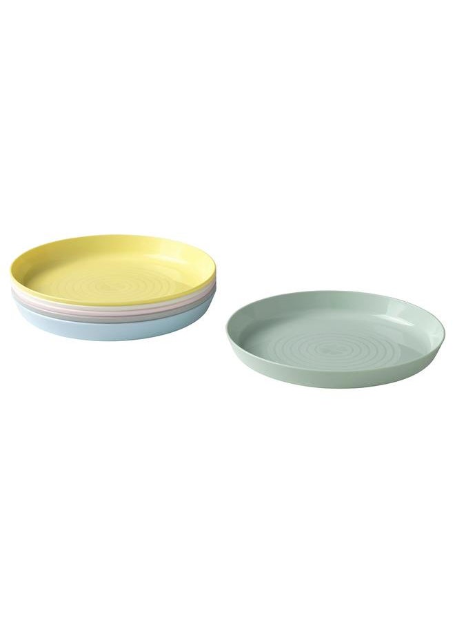 Plate, mixed colours