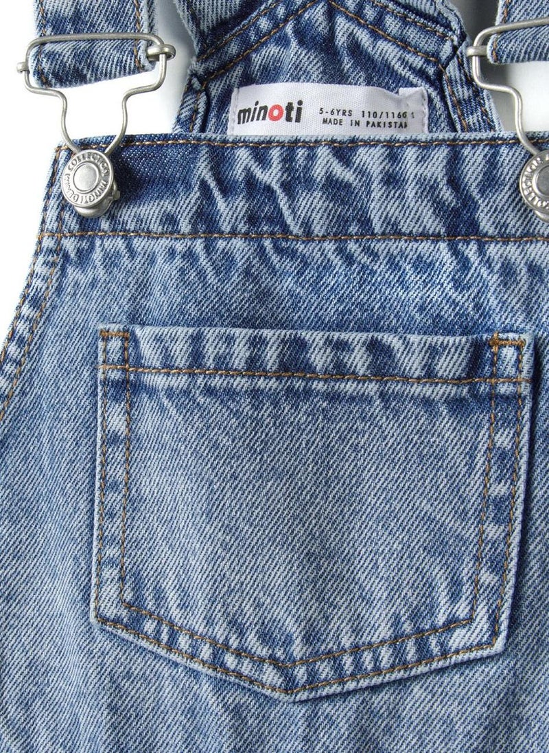 Kids Girls Short Jeans Dungarees