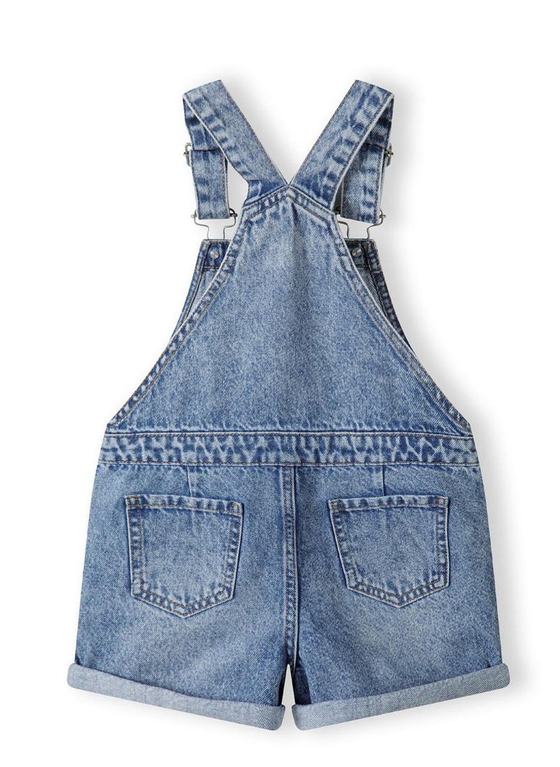 Kids Girls Short Jeans Dungarees