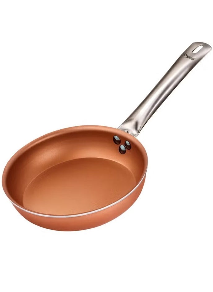 Prestige Cuprus Aluminium Gas and Induction Compatible Fry Pan, 28 cm, 2.8 L (Copper)