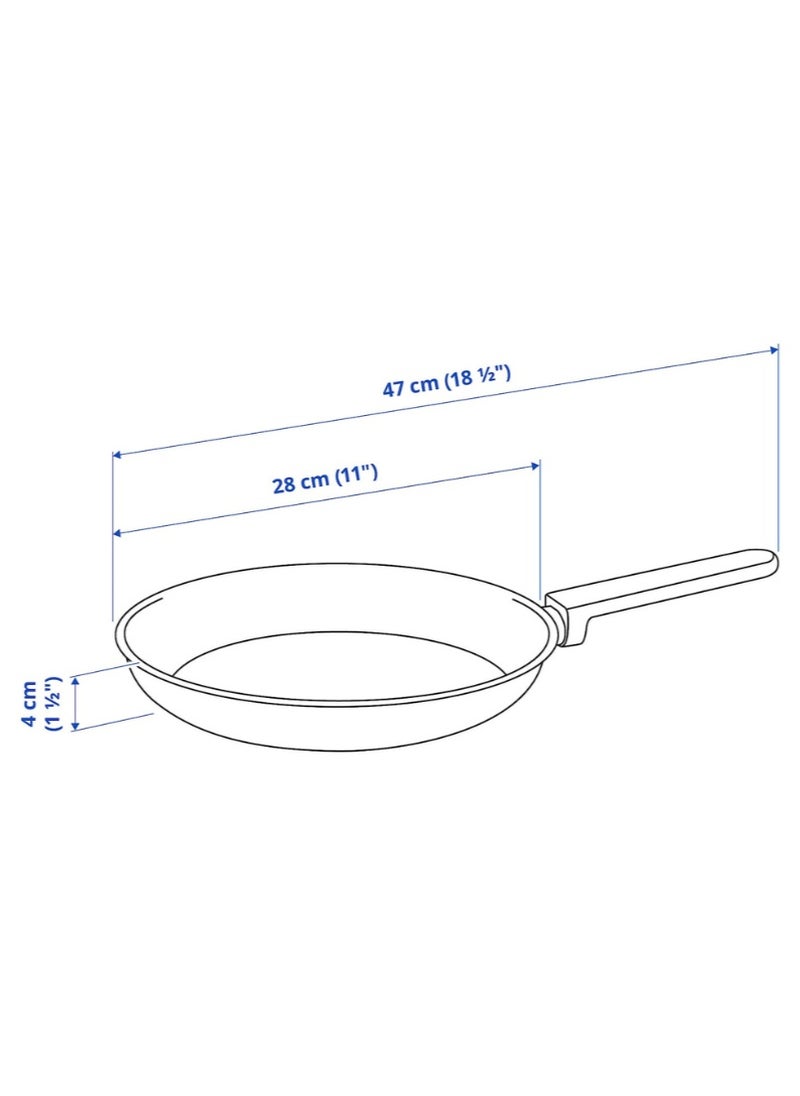 Frying Pan Set of 2 Non-Stick Coating Stainless Steel