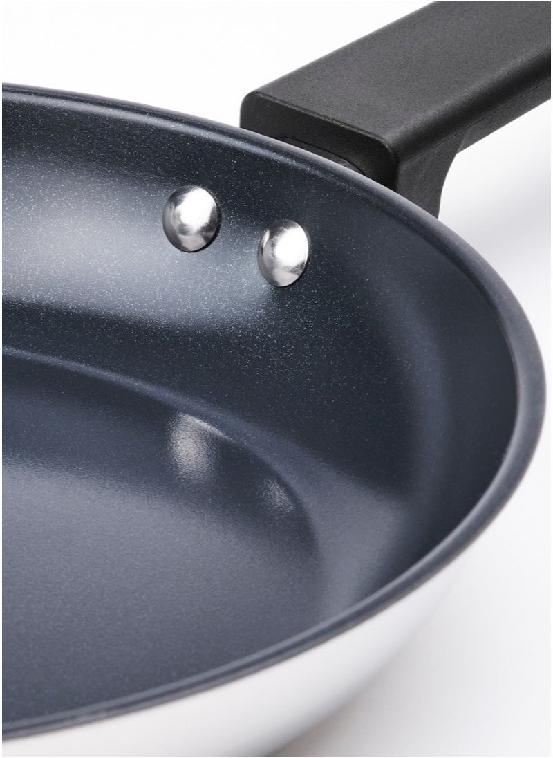 Frying Pan Set of 2 Non-Stick Coating Stainless Steel