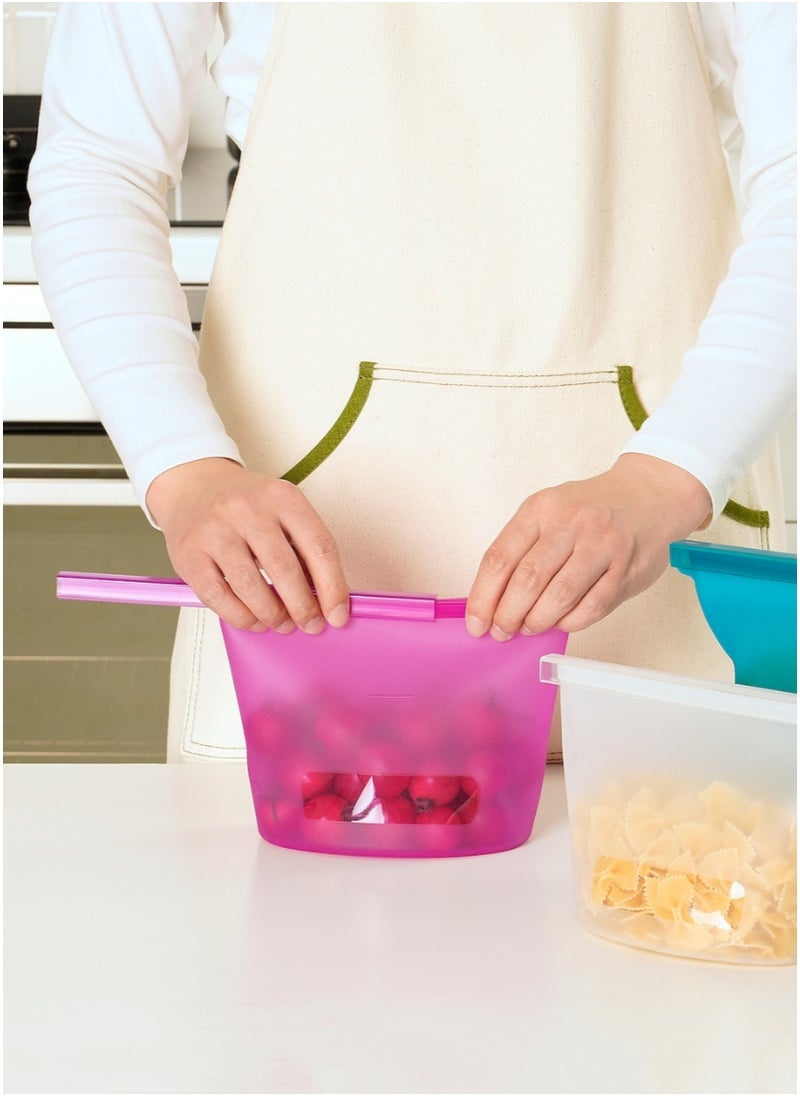 3-Piece Resealable Bag Set Multicolour
