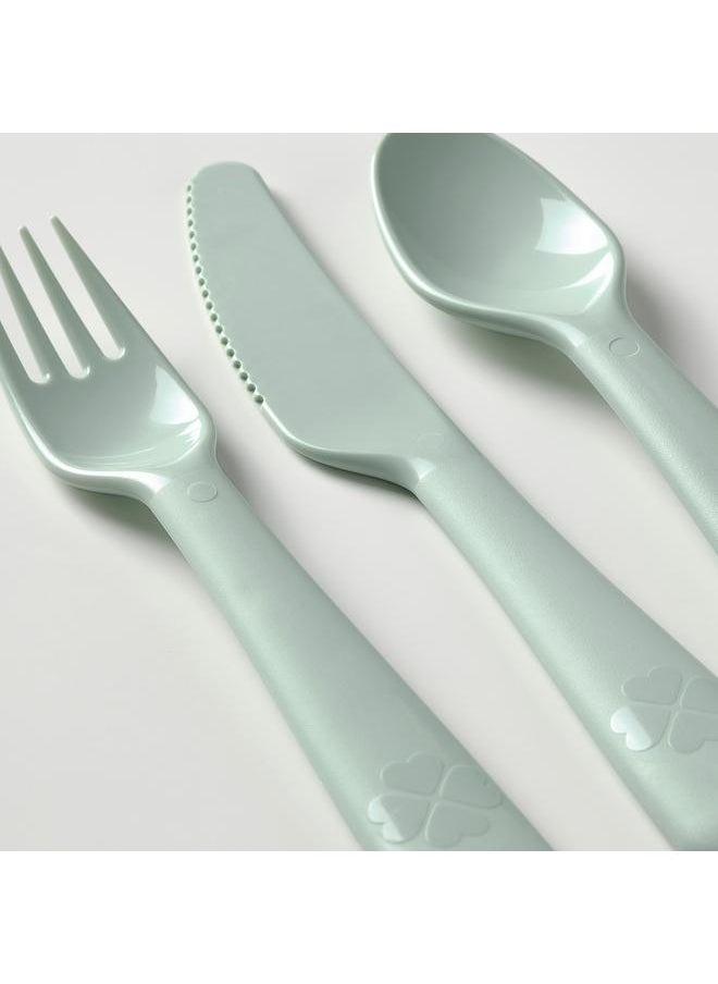 18-piece cutlery set, mixed colours