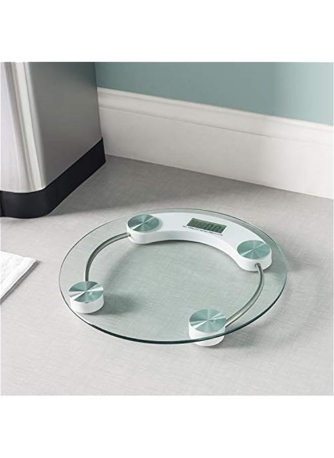 Glass Bathroom Scale Round, No Size, Clear 8mm