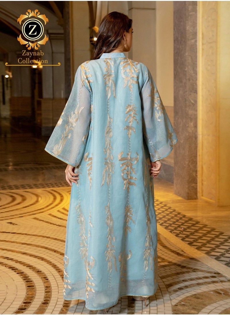 Fashion embroidery sequins jalabiya