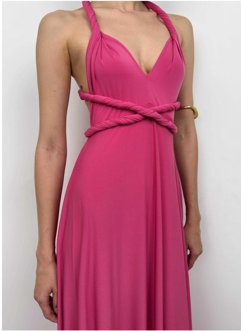 Maxi Gown Twist Halter