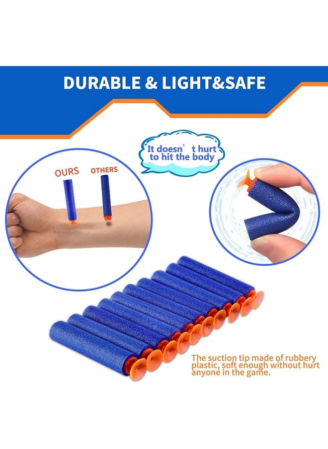 VGRASSP Soft Foam Suction Bullets Darts for Toy Guns -Sticky Safe Bullets Compatible with Nerf N-Strike, Blaze Storm - 50 Count - Color As Per Stock
