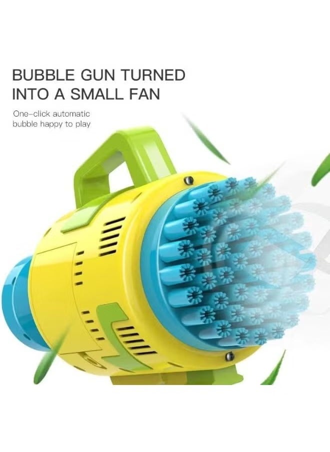 NEW 48-Hole Bubble Blower Gun with Colorful Lights - Rocket Launcher Bubble Maker, Foam Blaster for Kids, Perfect Outdoor Party Favors and Gifts