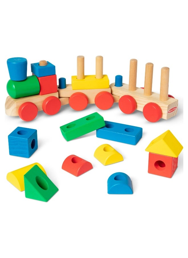 Melissa & Doug Classic Stacking Train Playset (15 pieces)