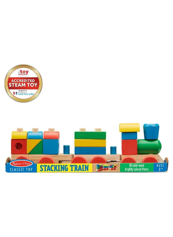 Melissa & Doug Classic Stacking Train Playset (15 pieces)