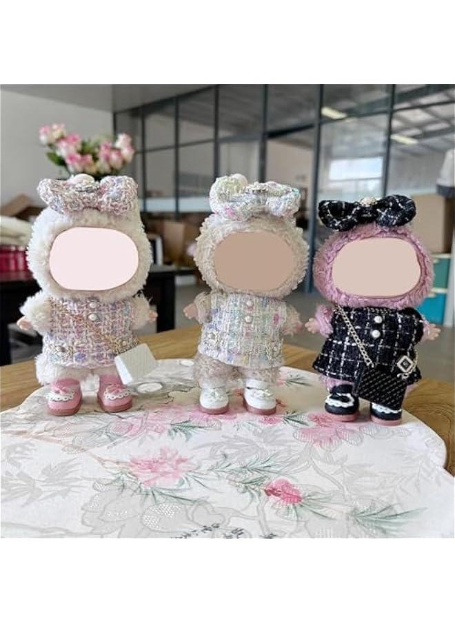 17cm Doll Clothes – Luxury Outfit Set for Dolls+Shoes+Bag+Hairband,6.7 Inches Cute Doll Clothes - Adorable Outfit for 17cm, Accessories Outfits(Style B)