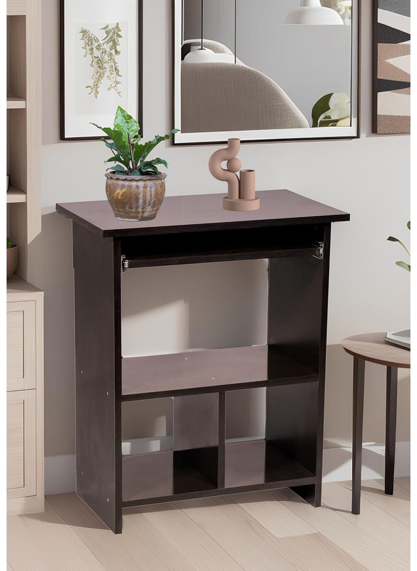 YOVA Interior Engineered Wood Elite Home Office Computer TableStudy DeskWriting Desk and Lap Desk for StudentsKids and AdultsPack of 1 Black