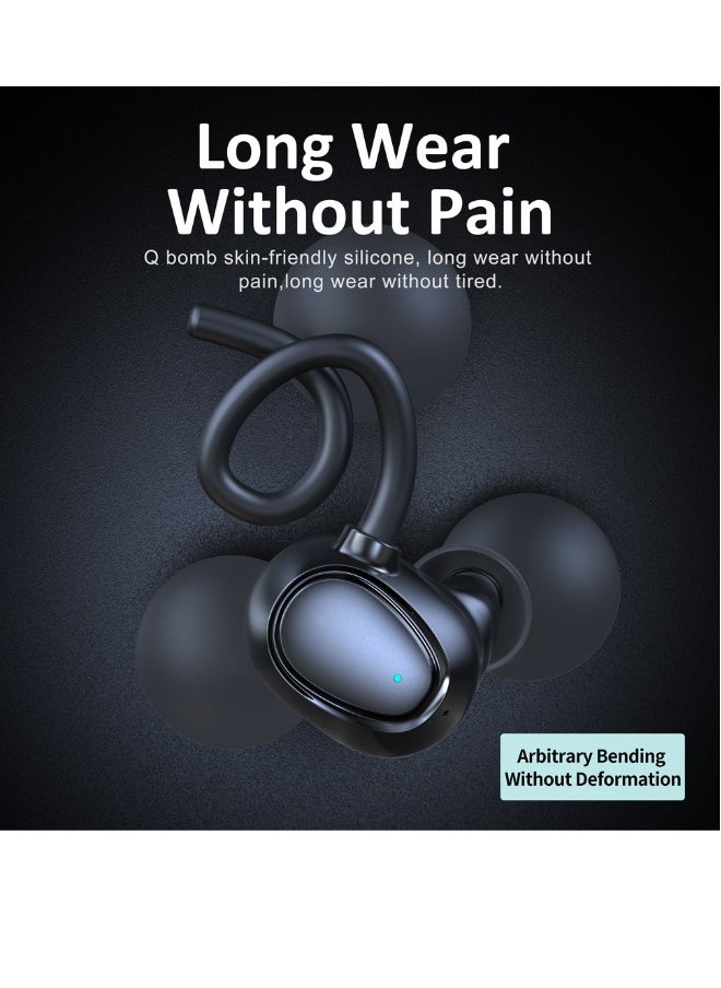 On-ear Bluetooth headset, sports waterproof, TWS high-quality smart digital display