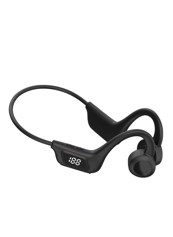Bendable Wireless Sports Headset New Design Digital Display Bluetooth 5.2 Black