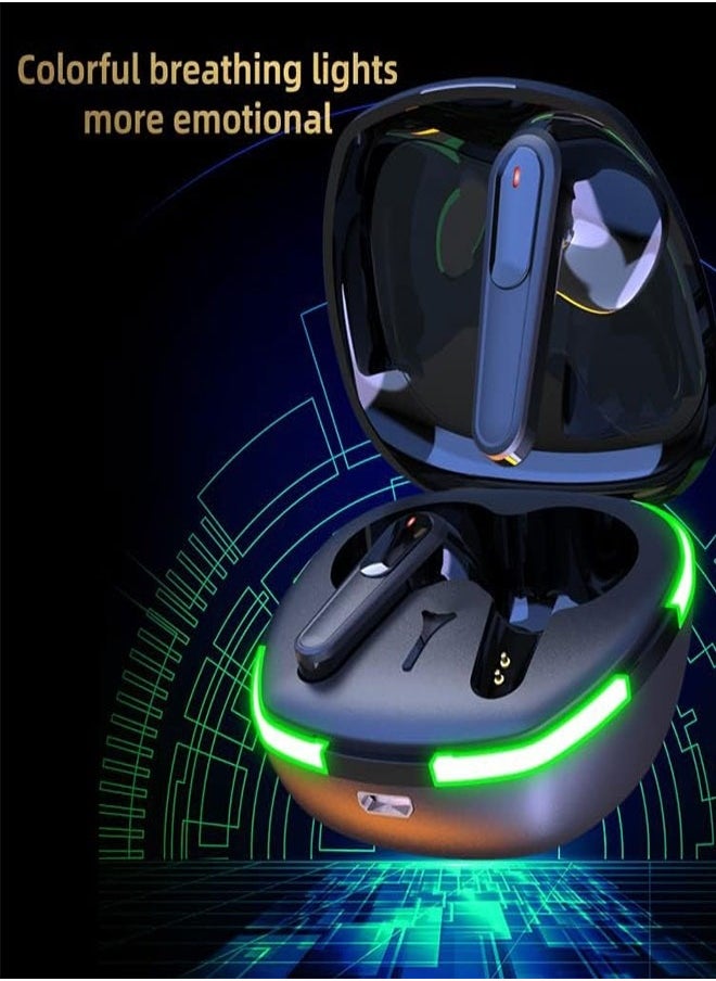 Wireless Bluetooth 5.3 Headset, IPX4 Sports Waterproof, Stable Connection, Low Latency, Compatible With iOS, Android And Window