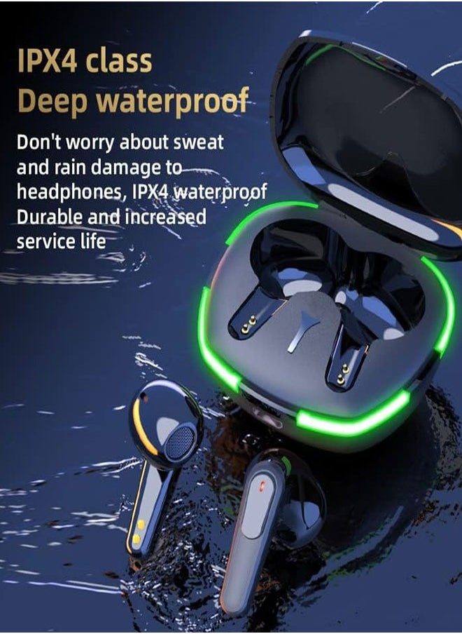 Wireless Bluetooth 5.3 Headset, IPX4 Sports Waterproof, Stable Connection, Low Latency, Compatible With iOS, Android And Window