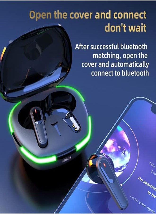 Wireless Bluetooth 5.3 Headset, IPX4 Sports Waterproof, Stable Connection, Low Latency, Compatible With iOS, Android And Window
