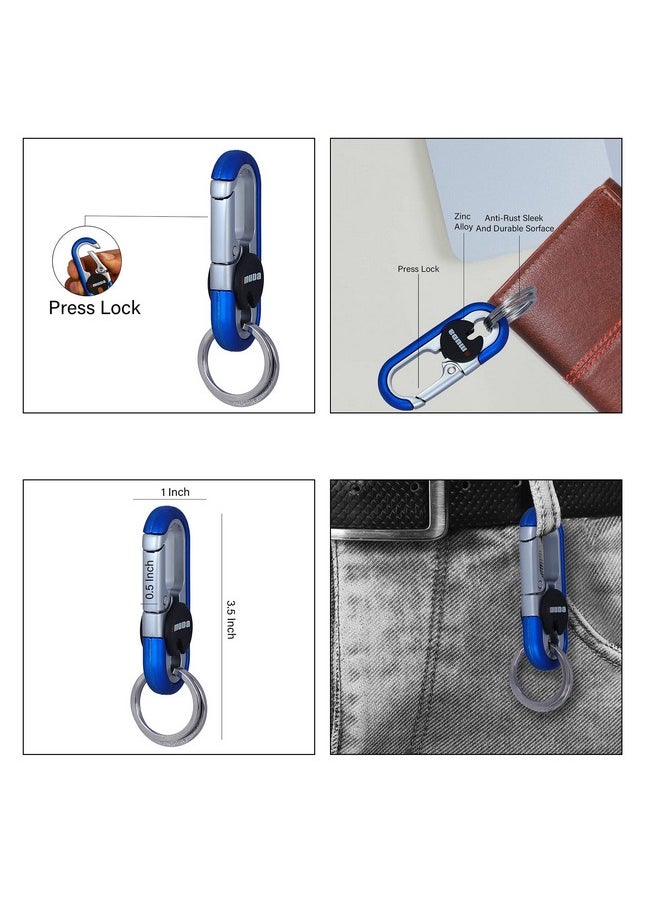 Techpro Stainless Steel Keychain Heavy Duty Car Keychain for Men and Women…