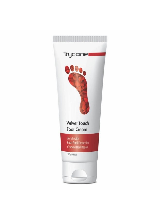 Crack Heel Repair Foot Cream For Dry, Rough And Cracked Heels Enriched With Rose Oil & Rose Petal Extracts For Men And Women - 100 Gm