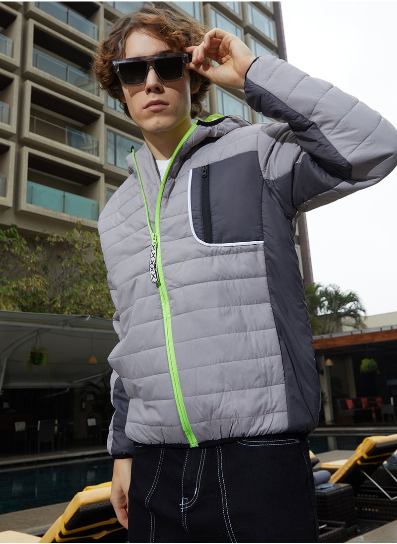 Men's Coin Grey Oslo Puffer Jacket
