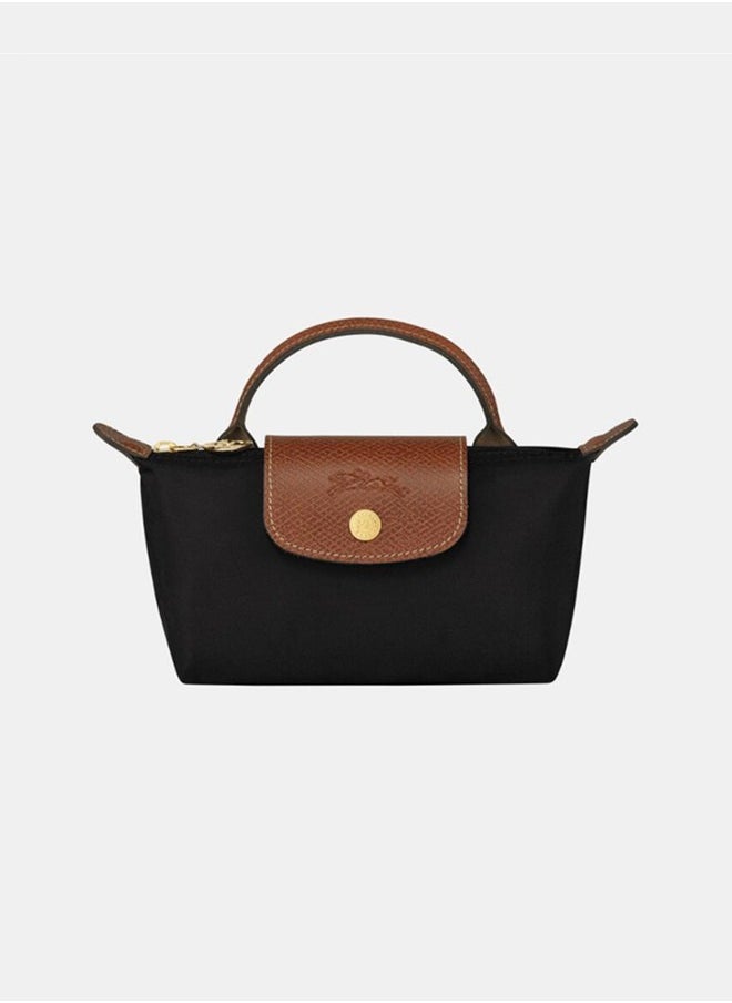 Women's classic fashion versatile mini makeup bag handbag shoulder bag handheld small bag Mini Classic Black