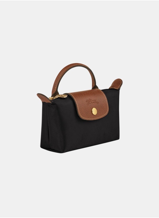 Women's classic fashion versatile mini makeup bag handbag shoulder bag handheld small bag Mini Classic Black