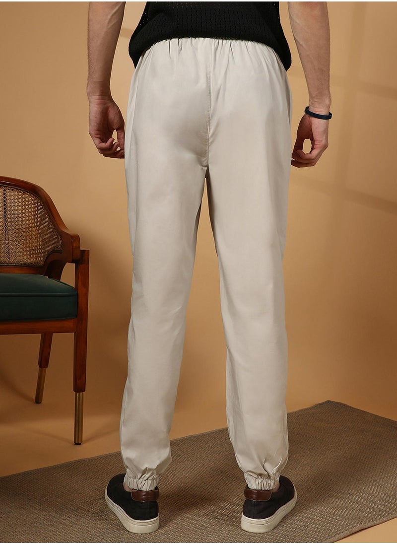 Men's Saltbox Beige Parachute Utility Trousers