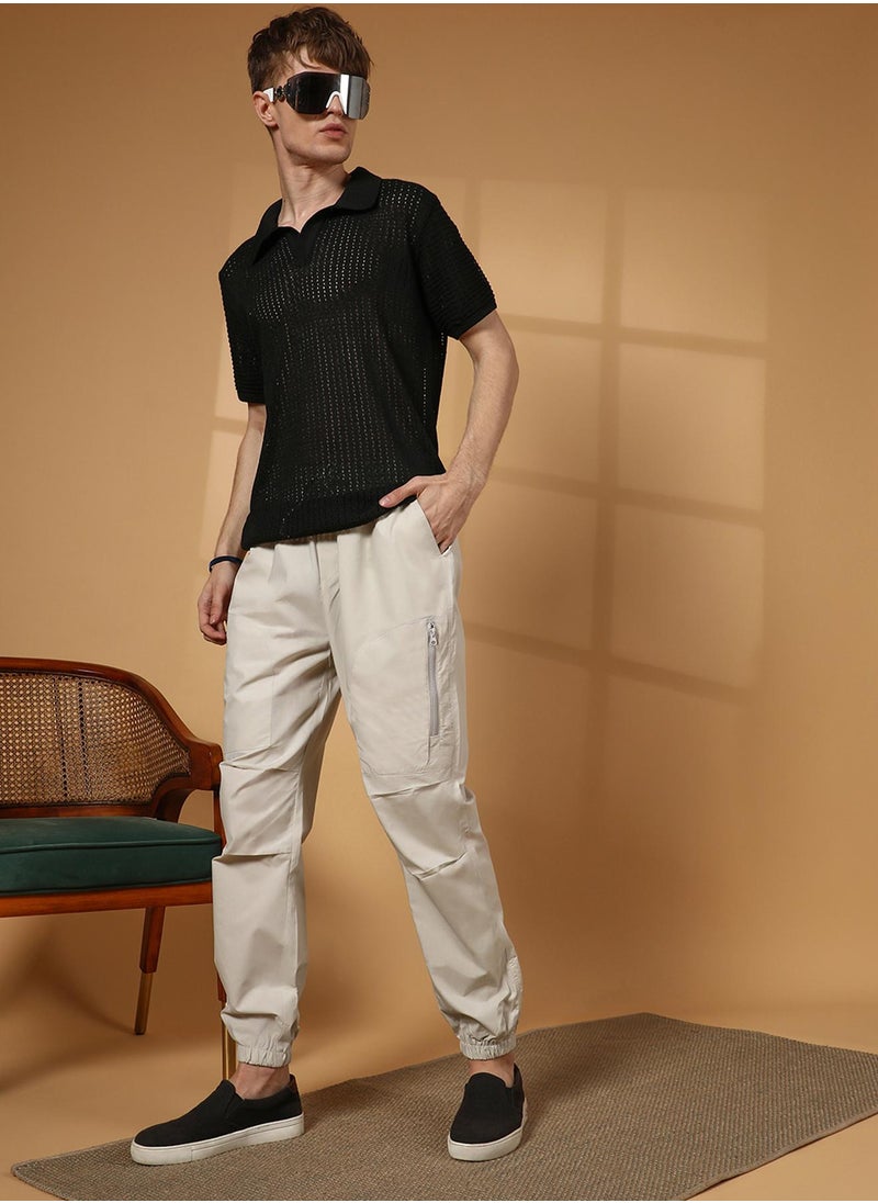 Men's Saltbox Beige Parachute Utility Trousers