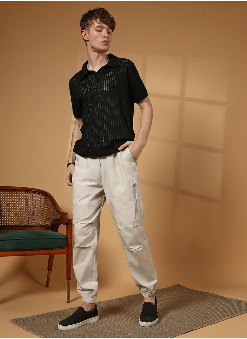 Men's Saltbox Beige Parachute Utility Trousers