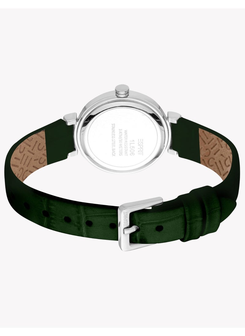 ESPRIT Women's Silver/Green Watch | ES1L506L0015