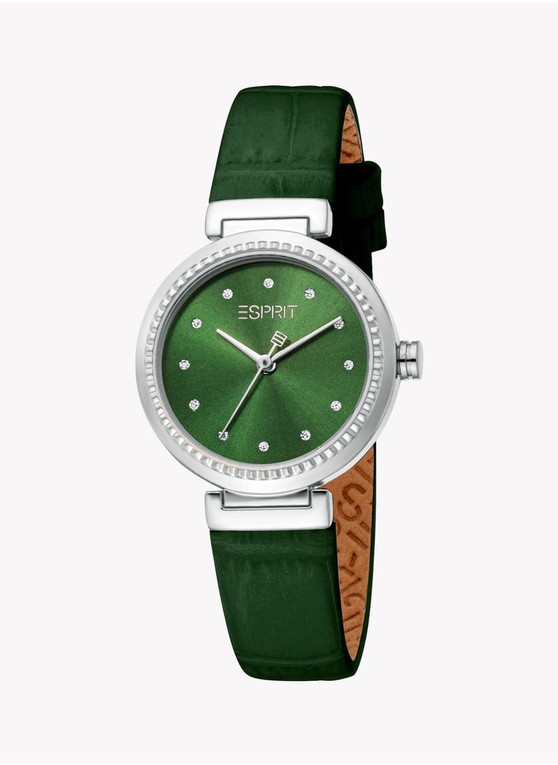 ESPRIT Women's Silver/Green Watch | ES1L506L0015