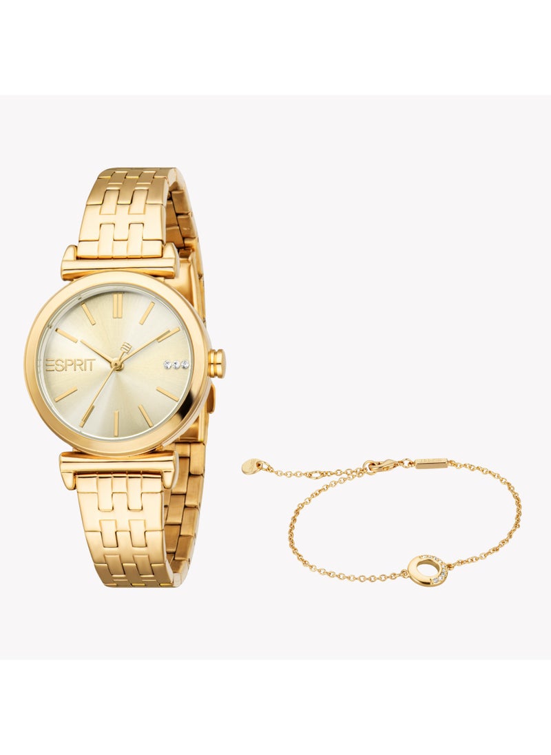 ESPRIT Women's Gold Stainless Steel Watch | ES1L505M0045