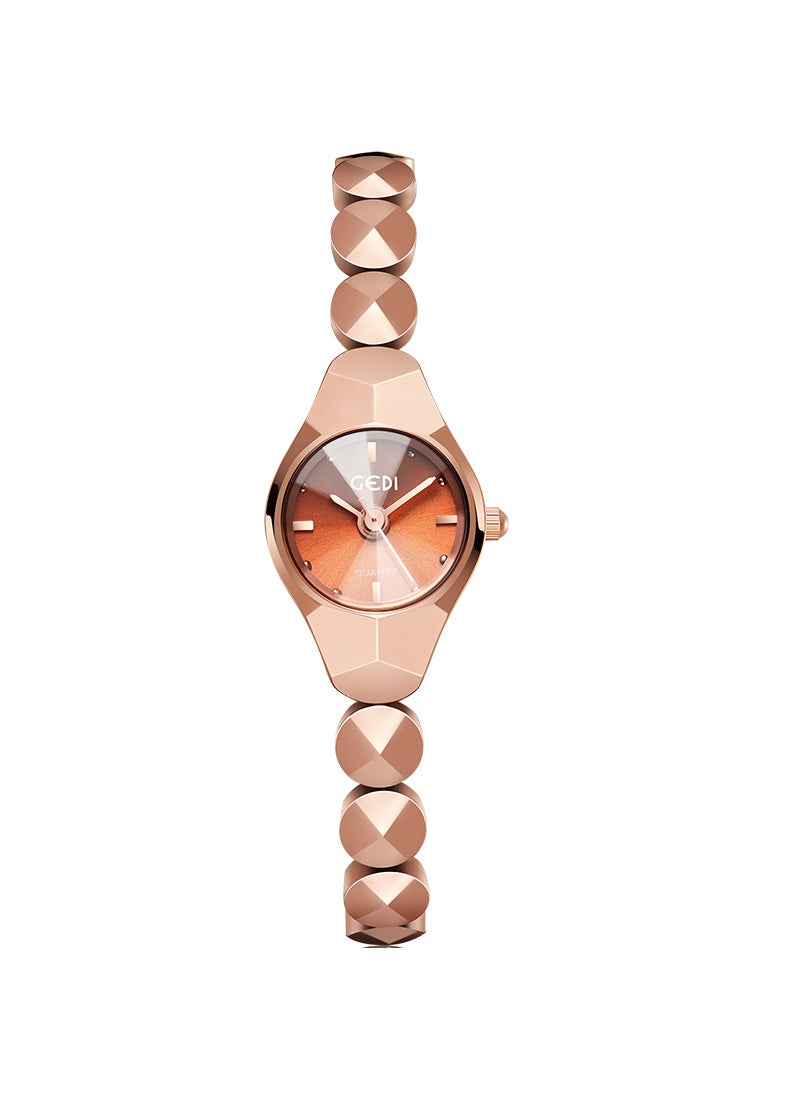 Chic Mini Quartz Wristwatch for Women Mei Jin Shell Mei Noodles