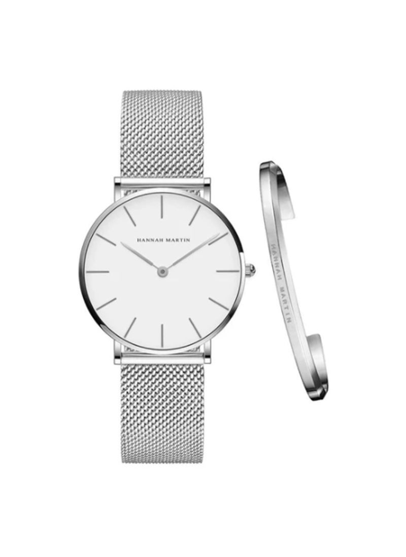 Quartz Movement Mesh Strap Watch for Women 36mm CC36WFF Rose Gold Fine Bracelet