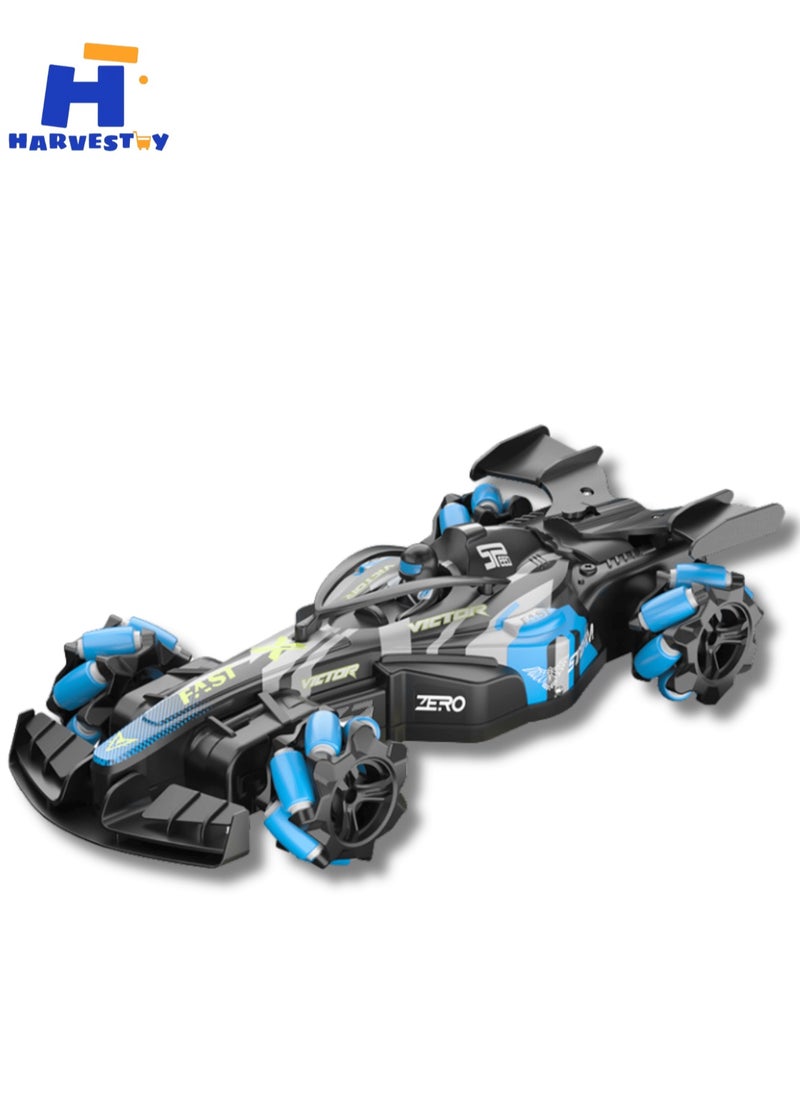 1:12 Scale RC Car Remote Control Stunt Car, Drift 4WD 360° Rotation Remote Control Car, With Lights, Music and Spray Gift for Boys and Girls Kids