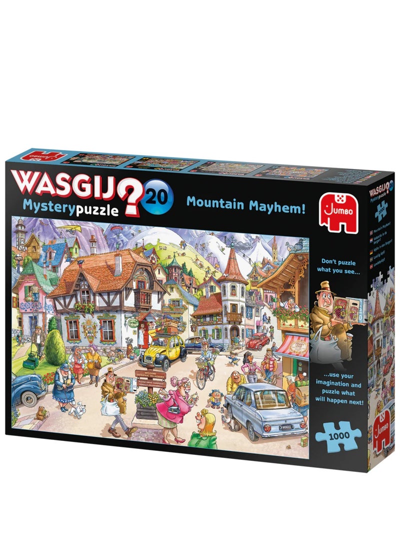 Mountain Mayhem! 1000 Piece Jigsaw Puzzle | Fun & Challenging | Puzzle What Happens Next | Eco-Friendly 100% Recycled Cardboard | 68x49 CM