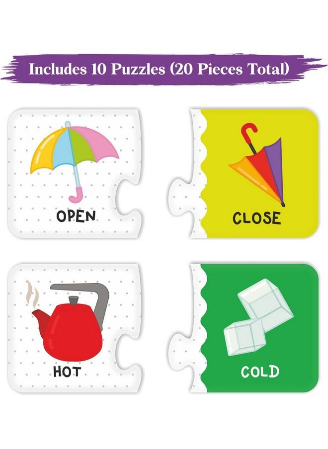 Webby Opposites 2 Pieces Learning Pack Jigsaw Puzzle, Montessori Early Educational Pre School Puzzle Toys for 2+ Years Kid
