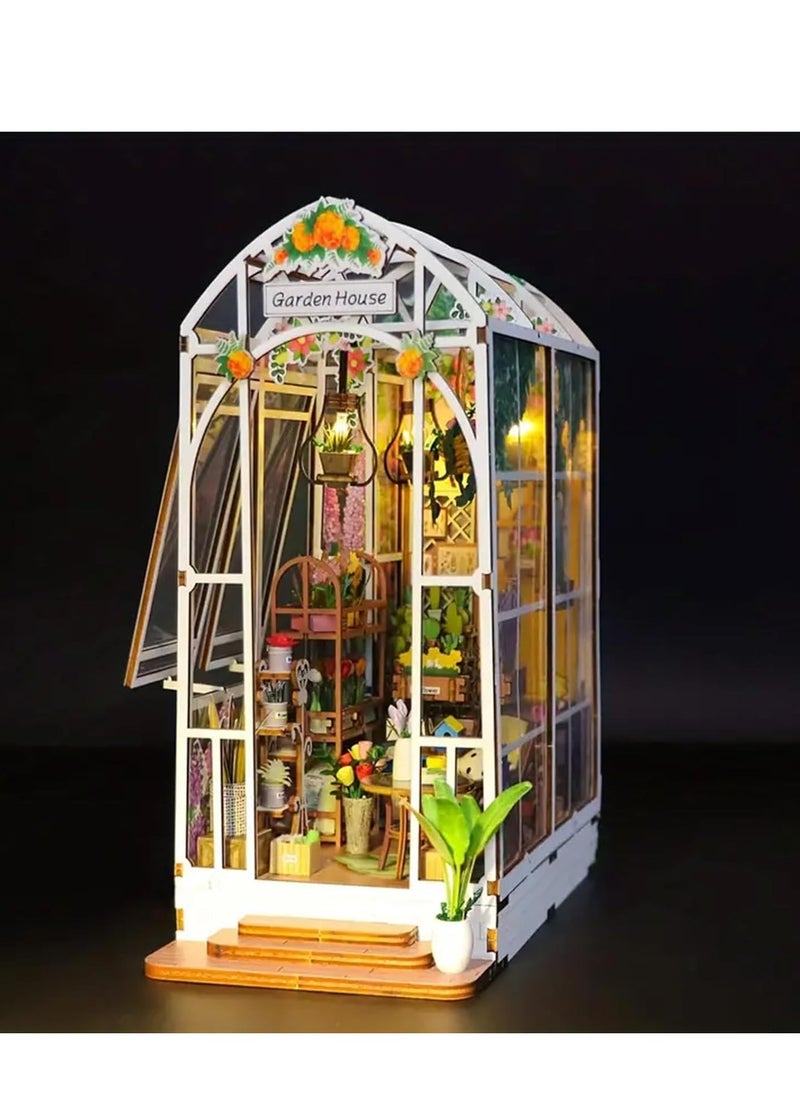DIY Flower Room Dollhouse Kit, 3D Puzzle with Furniture and Decor, Ideal for Home Bedroom, Creative Craft Gift for New Year