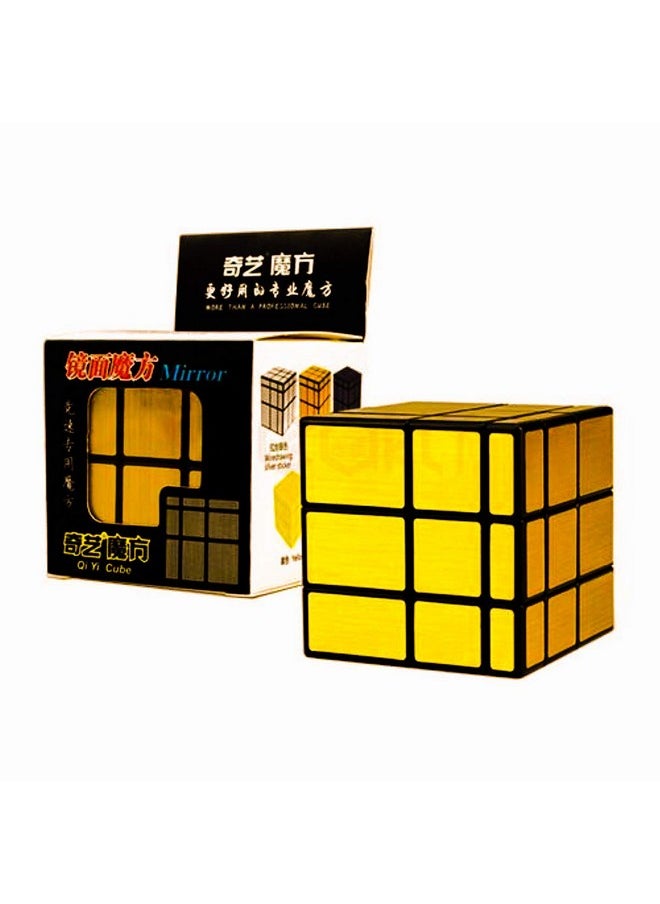Qiyi Fantasy Themed Mirror Cube 3X3 High Speed Magic Puzzle Cube For 14 Years And Up, Gold