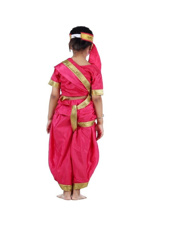 BookMyCostume Rani Laxmi Bai Jhansi ki Rani Kids Fancy Dress Costume for Girls with Accessories 2.5-4 years