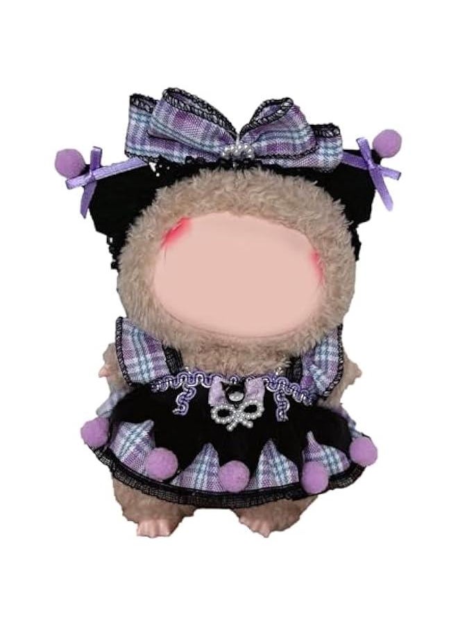 Sweet Style Outfit for 17cm Doll - Compatible with Labubu Dolls, Cute Ropa para Muñecas, Fashionable Doll Clothes (No Doll Included)