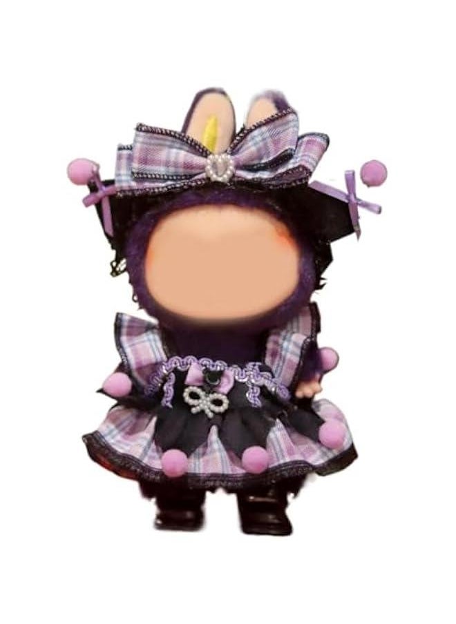Sweet Style Outfit for 17cm Doll - Compatible with Labubu Dolls, Cute Ropa para Muñecas, Fashionable Doll Clothes (No Doll Included)