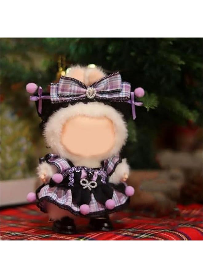 Sweet Style Outfit for 17cm Doll - Compatible with Labubu Dolls, Cute Ropa para Muñecas, Fashionable Doll Clothes (No Doll Included)