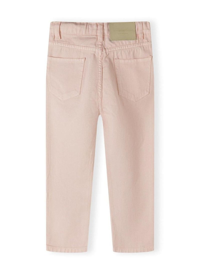 Kids Girls Twill Mom Fit Trousers