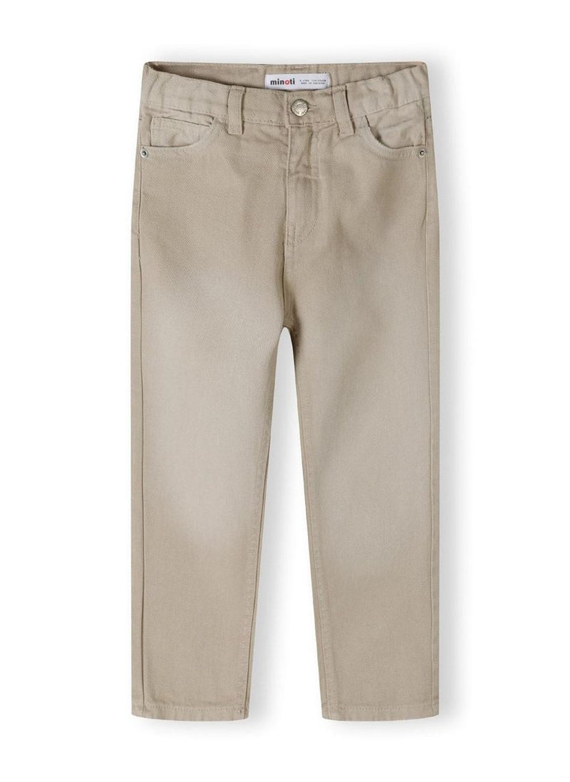 Kids Girls Twill Mom Fit Trousers