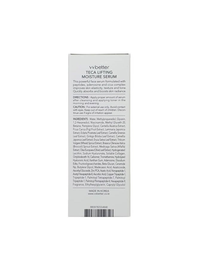 Centella Asiatica Lifting Serum for Face with Peptides, Niacinamide and Hyaluronic Acid, Hydrating & Brightening Korean Skincare, Glow & Plump Effect, for Sensitive Skin 1.01 fl. Oz