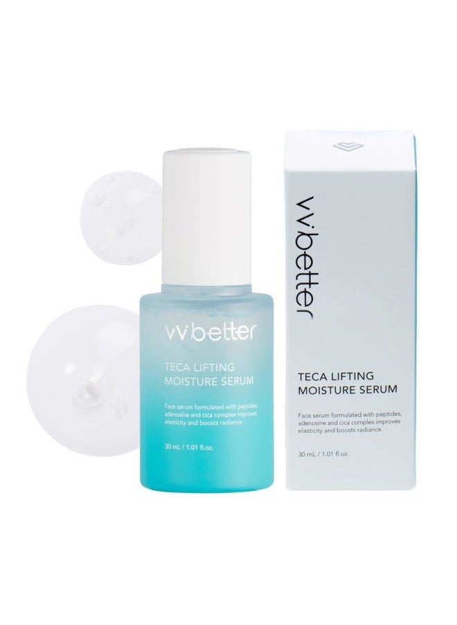 Centella Asiatica Lifting Serum for Face with Peptides, Niacinamide and Hyaluronic Acid, Hydrating & Brightening Korean Skincare, Glow & Plump Effect, for Sensitive Skin 1.01 fl. Oz